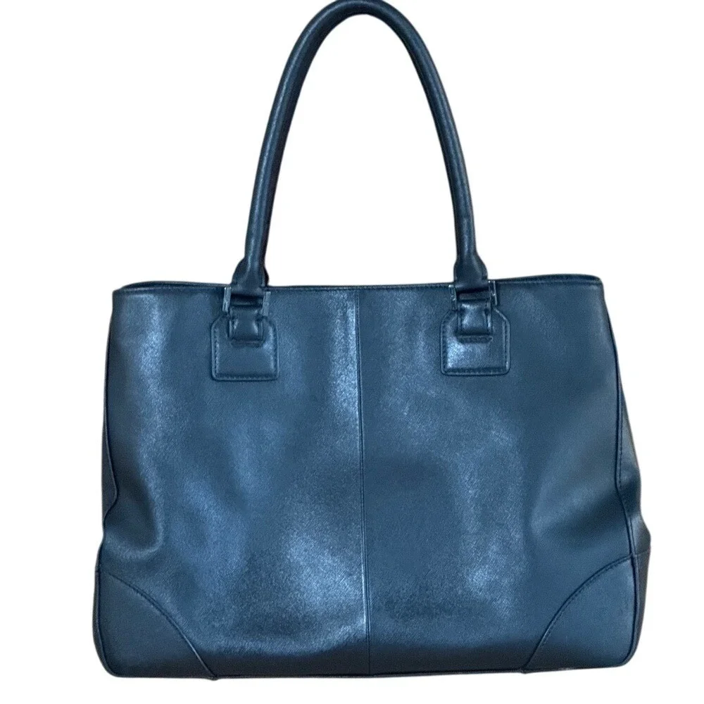 Tory Burch Robinson Large Tote Black Saffiano Leather Bag 31119530